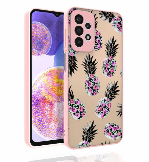 Galaxy A23 Kılıf Desenli Kamera Korumalı Parlak Zore Nora Kılıf - NO1