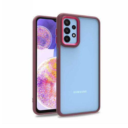 Galaxy A23 Kılıf Zore Flora Kılıf - Kırmızı