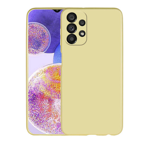 Galaxy A23 Kılıf Zore Premier Silikon Kılıf - Gold