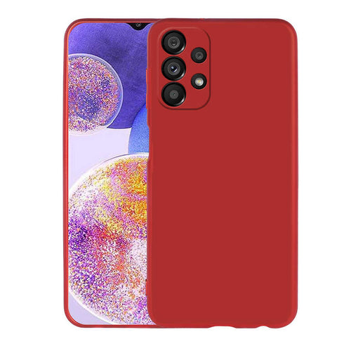 Galaxy A23 Kılıf Zore Premier Silikon Kılıf - Kırmızı