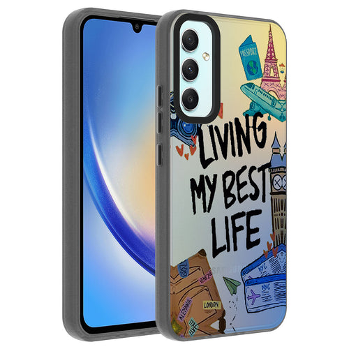 Galaxy A24 Kılıf Desenli Zore Dragon Sert Kılıf - Seyahat