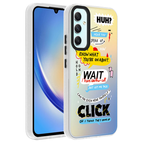 Galaxy A24 Kılıf Desenli Zore Dragon Sert Kılıf - Kelimeler