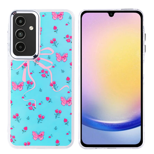 Galaxy A25 Kılıf Airbag Tasarımlı Zore Hadra Kılıf - Kelebek