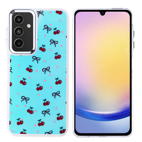 Galaxy A25 Kılıf Airbag Tasarımlı Zore Hadra Kılıf - Kiraz