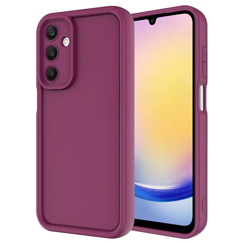 Galaxy A25 Kılıf Kamera Korumalı Zore Ananas Kılıf - Mürdüm