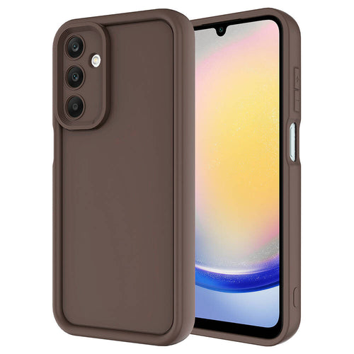 Galaxy A25 Kılıf Kamera Korumalı Zore Ananas Kılıf - Kahverengi