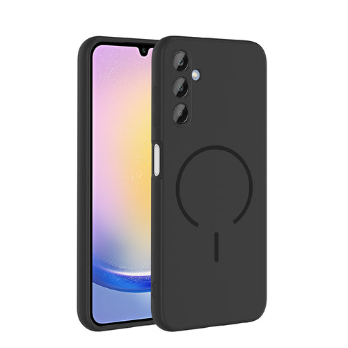 Galaxy A25 Kılıf M-safe Şarj Özellikli Zore Meta Kılıf - Siyah