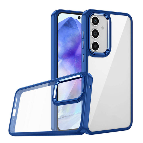 Galaxy A25 Kılıf Zore Flora Kılıf - Mavi