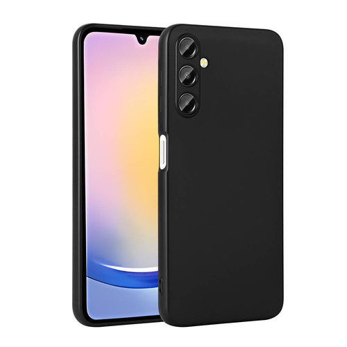 Galaxy A25 Kılıf Zore Premier Silikon Kılıf - Siyah