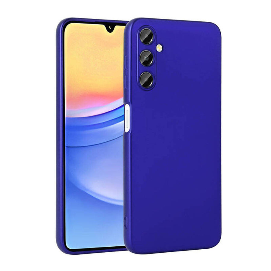 Galaxy A25 Kılıf Zore Premier Silikon Kılıf - Saks Mavi