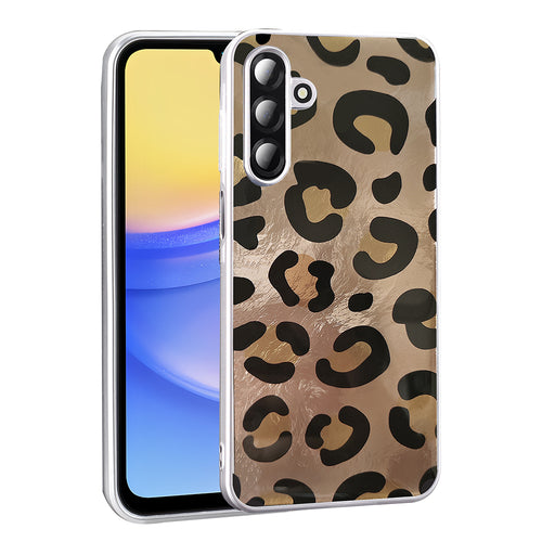 Galaxy A26 Kılıf Desenli Zore Mep Kılıf - Gold Leopar