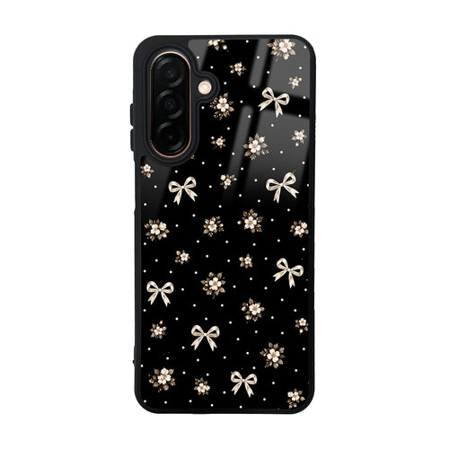 Galaxy A26 Kılıf Kamera Korumalı Desenli Zore Lusi Kılıf - Gold Fiyonk