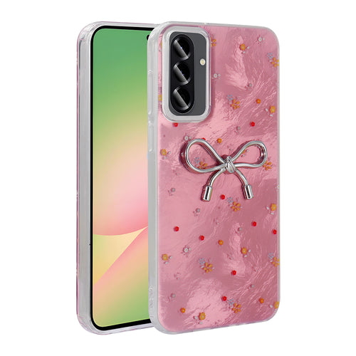 Galaxy A26 Kılıf Kamera Korumalı Figürlü Zore Ponti Silikon Kılıf - Açık Pembe