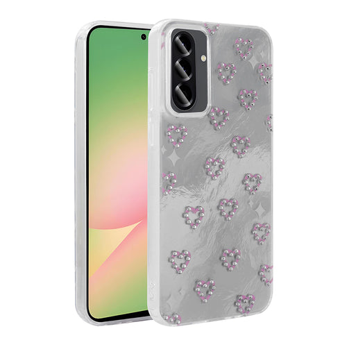 Galaxy A26 Kılıf Kamera Korumalı Figürlü Zore Ponti Silikon Kılıf - Beyaz