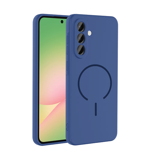 Galaxy A26 Kılıf M-safe Şarj Özellikli Zore Meta Kılıf - Lacivert