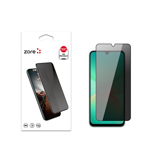 Galaxy A26 Zore New 5D Privacy Temperli Ekran Koruyucu - Siyah