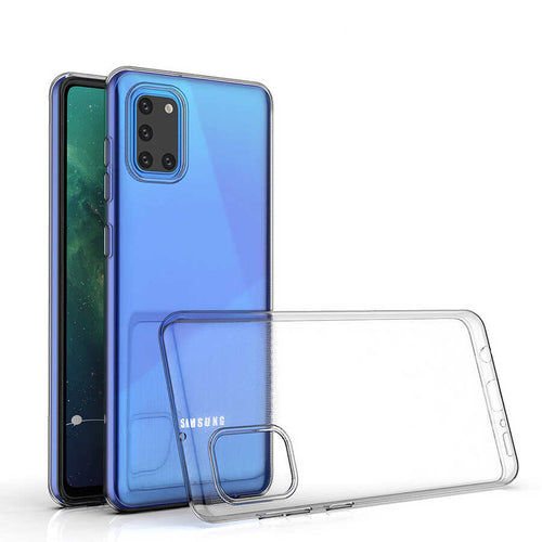 Galaxy A31 Kılıf Zore Süper Silikon Kılıf - Renksiz