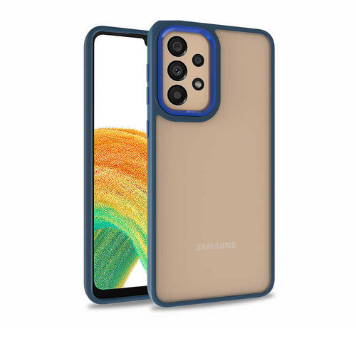 Galaxy A32 4G Kılıf Zore Flora Kılıf - Mavi