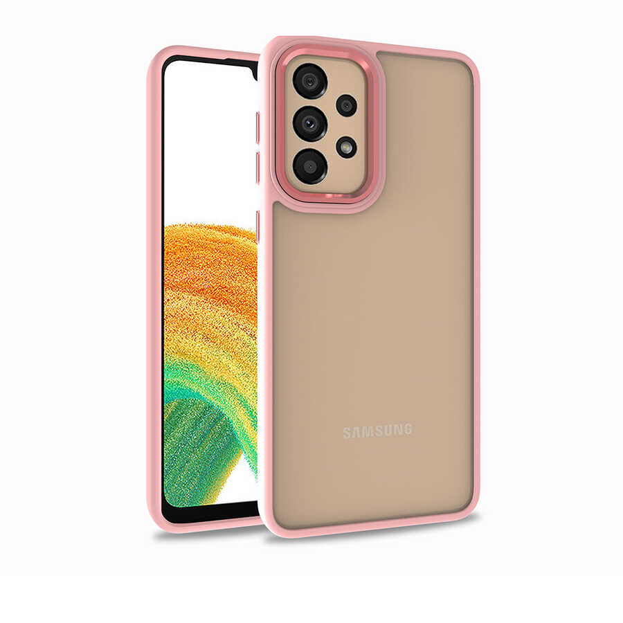 Galaxy A32 4G Kılıf Zore Flora Kılıf - Rose Gold