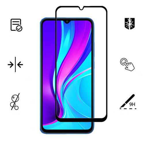 Galaxy A32 4G Zore Kenarları Kırılmaya Dayanıklı Cam Ekran Koruyucu - Siyah
