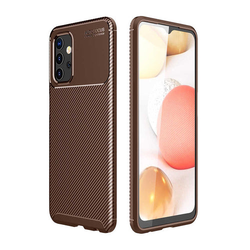 Galaxy A32 5G Kılıf Zore Negro Silikon Kılıf - Kahverengi