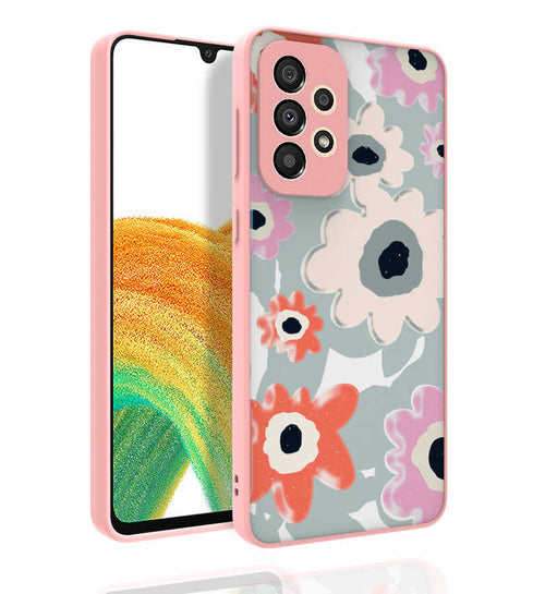 Galaxy A33 5G Kılıf Desenli Kamera Korumalı Parlak Zore Nora Kılıf - NO5