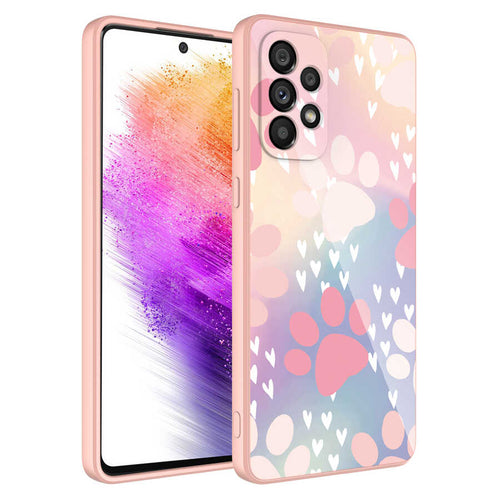Galaxy A33 5G Kılıf Kamera Korumalı Desenli Sert Silikon Zore Epoksi Kılıf - NO4