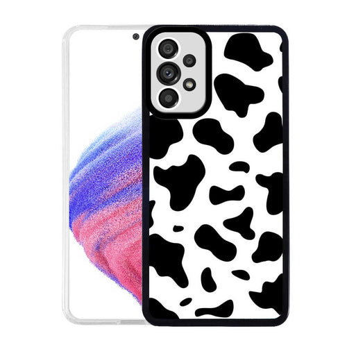 Galaxy A33 5G Kılıf Zore M-Fit Desenli Kılıf - Cow No1