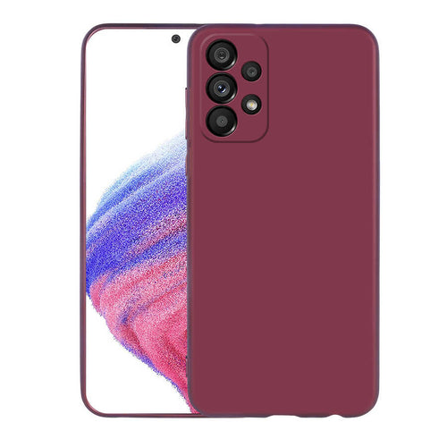 Galaxy A33 5G Kılıf Zore Premier Silikon Kılıf - Mürdüm