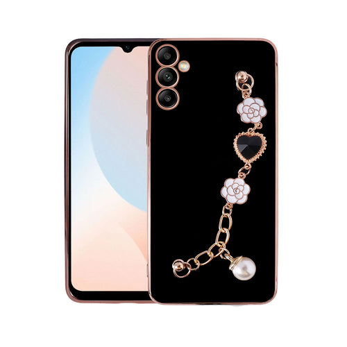 Galaxy A34 Kılıf El Tutamaçlı Kamera Korumalı Zore Taka Silikon Kılıf - Siyah