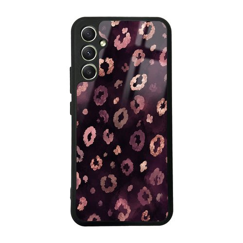 Galaxy A34 Kılıf Kamera Korumalı Desenli Zore Lusi Kılıf - Pembe Leopar