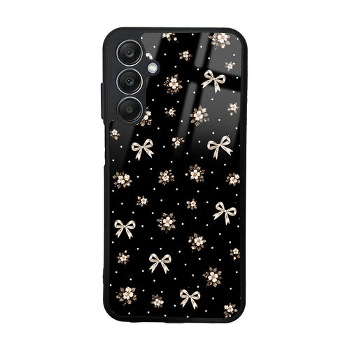 Galaxy A35 Kılıf Kamera Korumalı Desenli Zore Lusi Kılıf - Gold Fiyonk