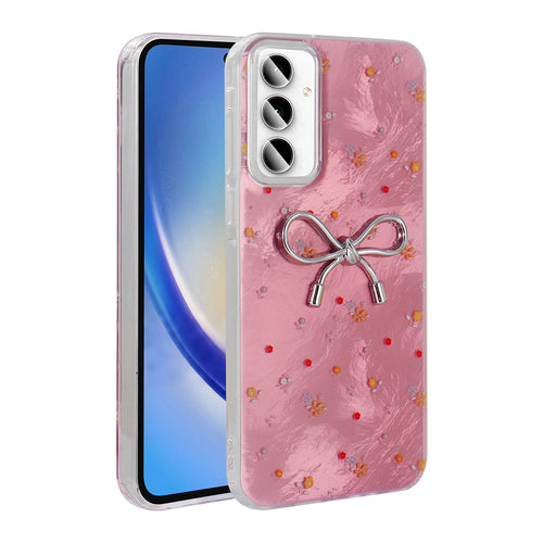 Galaxy A35 Kılıf Kamera Korumalı Figürlü Zore Ponti Silikon Kılıf - Açık Pembe