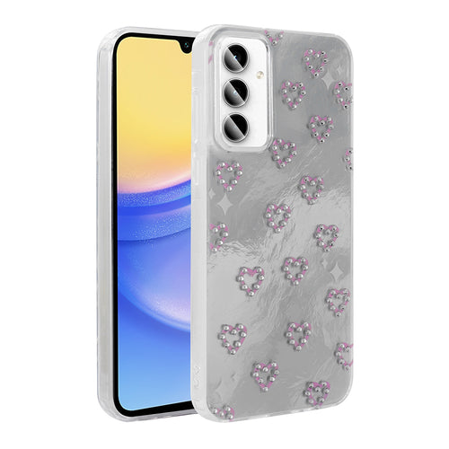 Galaxy A35 Kılıf Kamera Korumalı Figürlü Zore Ponti Silikon Kılıf - Beyaz
