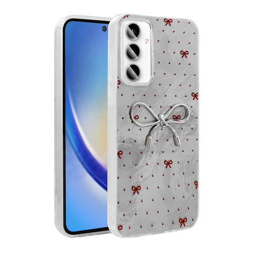 Galaxy A35 Kılıf Kamera Korumalı Figürlü Zore Ponti Silikon Kılıf - Açık Mavi
