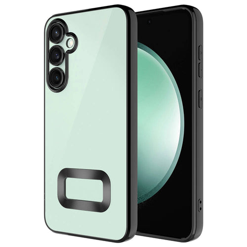 Galaxy A35 Kılıf Kamera Korumalı Logo Gösteren Zore Omega Kılıf - Siyah