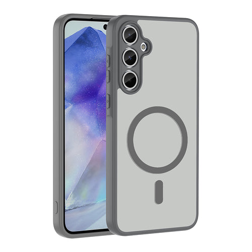 Galaxy A35 Kılıf M-safe Şarj Özellikli Zore Babet Kılıf - Gri