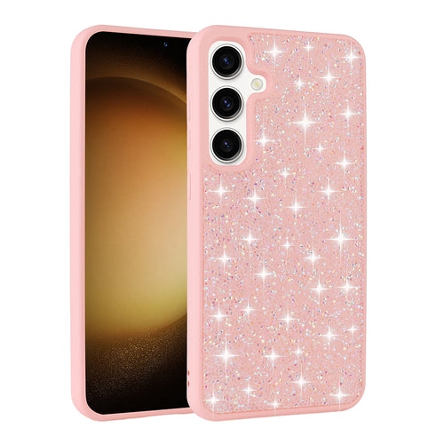 Galaxy A35 Kılıf Parlak Taşlı Tasarım Zore Pırlanta Kılıf - Pembe