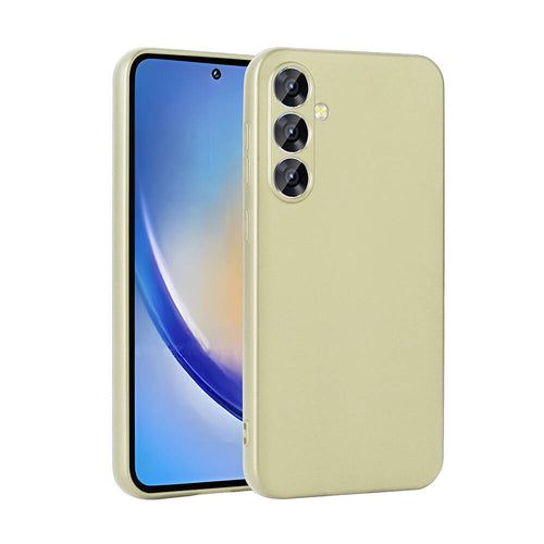 Galaxy A35 Kılıf Zore Premier Silikon Kılıf - Gold