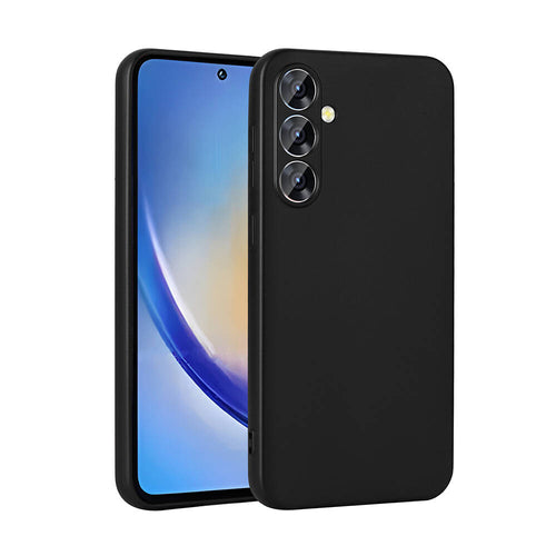 Galaxy A35 Kılıf Zore Premier Silikon Kılıf - Siyah