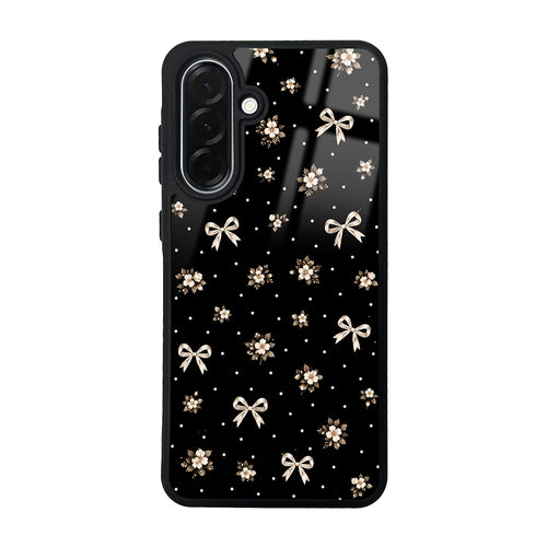 Galaxy A36 Kılıf Kamera Korumalı Desenli Zore Lusi Kılıf - Gold Fiyonk