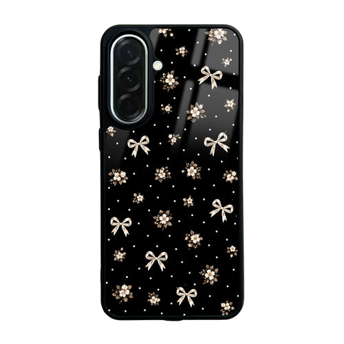 Galaxy A37 Kılıf Kamera Korumalı Desenli Zore Lusi Kılıf - Gold Fiyonk
