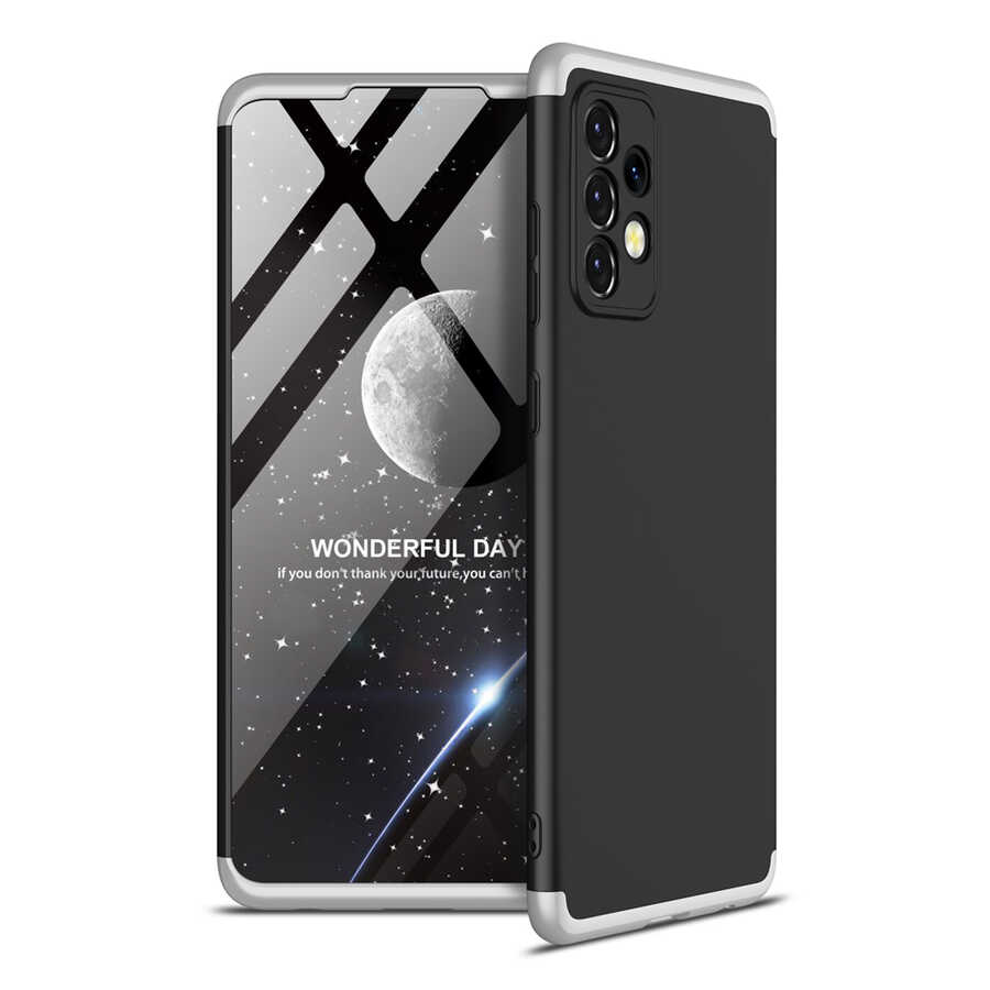 Galaxy A52 Kılıf Zore Ays Kılıf - Siyah-Gri