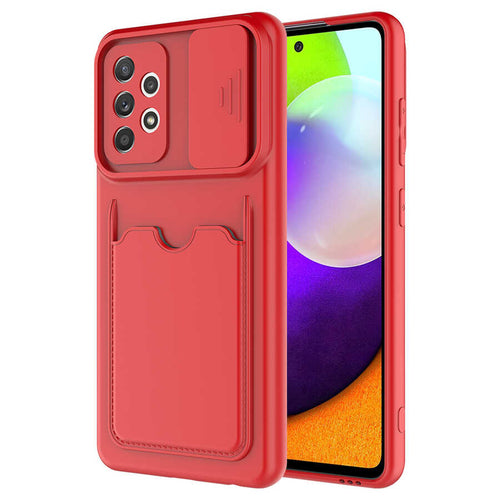 Galaxy A52 Kılıf ​Zore Kartix Kılıf - Kırmızı