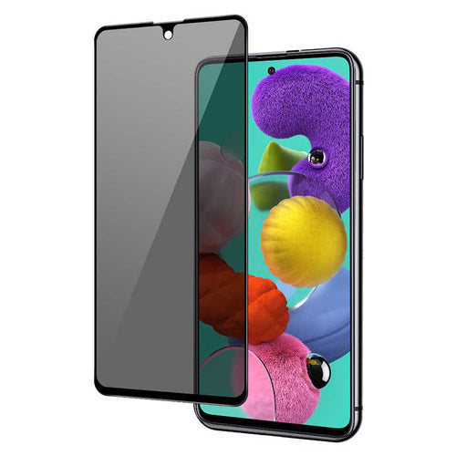 Galaxy A52 Zore New 5D Privacy Temperli Ekran Koruyucu - Siyah