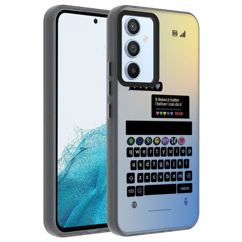 Galaxy A54 Kılıf Desenli Zore Dragon Sert Kılıf - Klavye