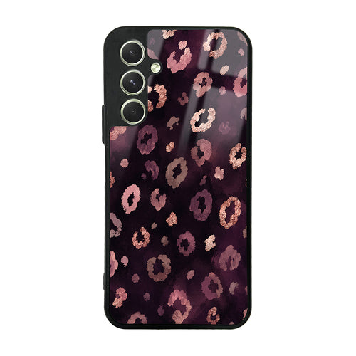 Galaxy A54 Kılıf Kamera Korumalı Desenli Zore Lusi Kılıf - Pembe Leopar