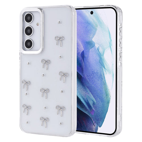 Galaxy A55 Kılıf Airbag Tasarımlı Simli Şeffaf Zore Kutup Kılıf - Fiyonk