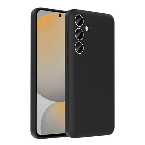 Galaxy A55 Kılıf Kamera Korumalı Kartlık Hazneli Zore Vitra Kılıf - Siyah