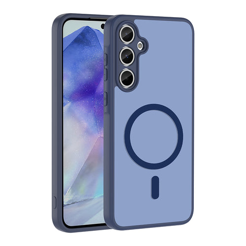 Galaxy A55 Kılıf M-safe Şarj Özellikli Zore Babet Kılıf - Lacivert